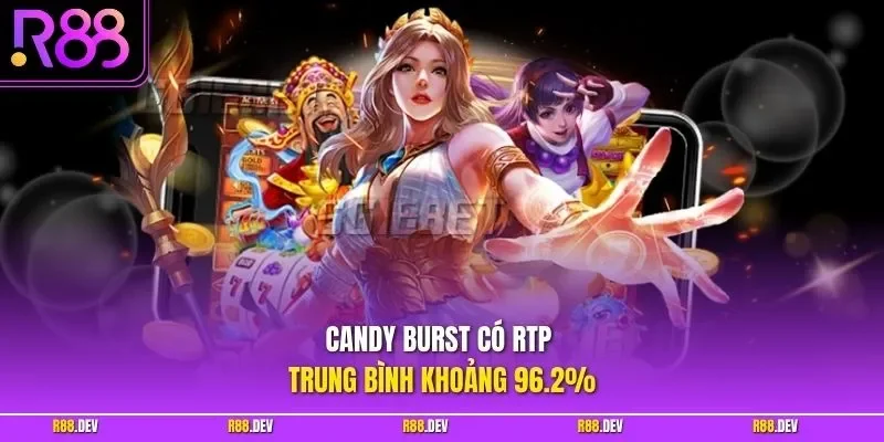 Candy Burst có RTP trung bình khoảng 96.2%