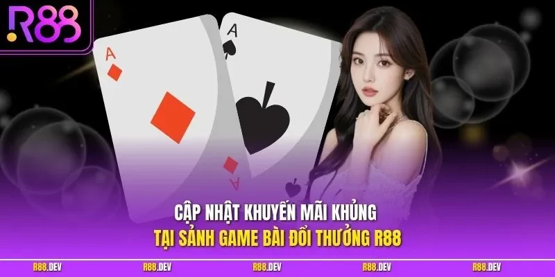 Cập nhật khuyến mãi khủng tại sảnh game bài đổi thưởng R88