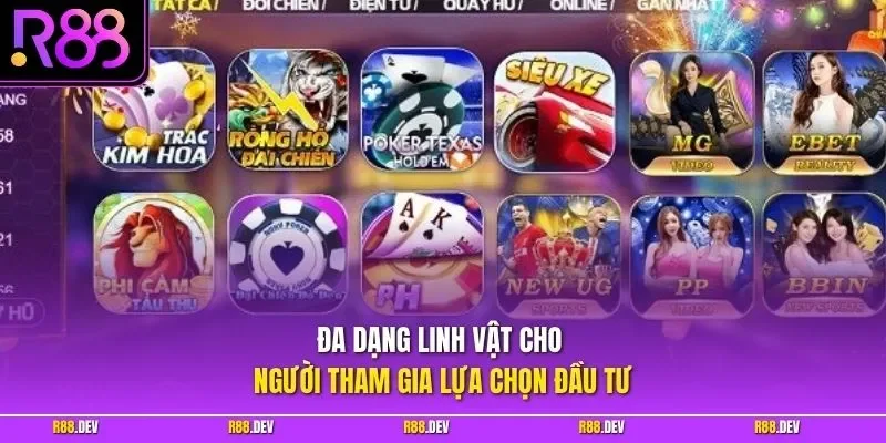 Đa dạng linh vật cho người tham gia lựa chọn đầu tư