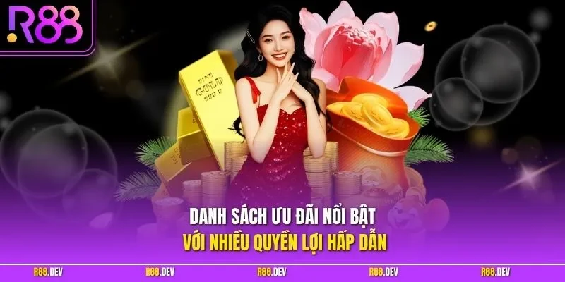 Danh sách ưu đãi nổi bật với nhiều quyền lợi hấp dẫn