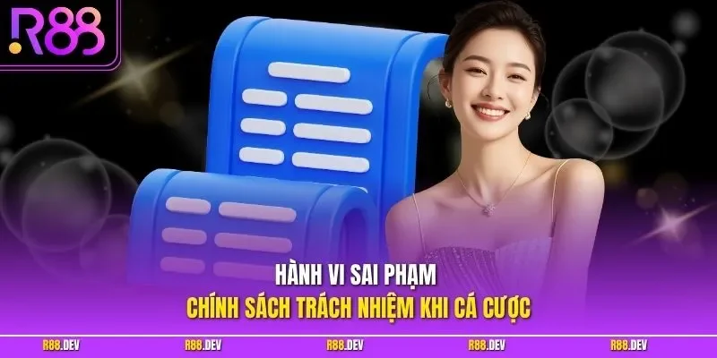 Hành vi sai phạm chính sách trách nhiệm khi cá cược