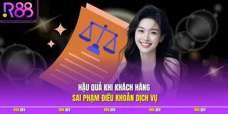 Hậu quả khi khách hàng sai phạm điều khoản dịch vụ