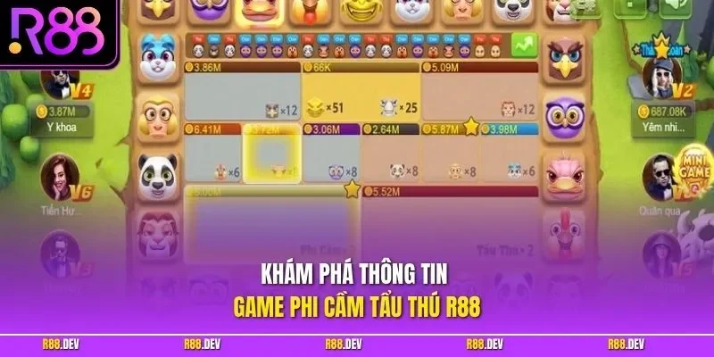 Khám phá thông tin game phi cầm tẩu thú R88