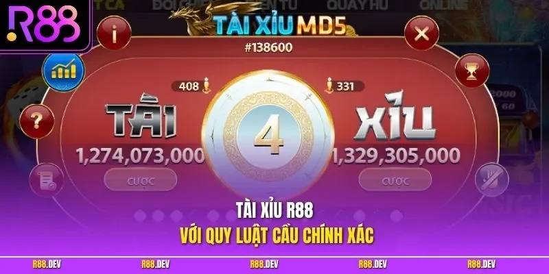 Tài xỉu R88 với quy luật cầu chính xác