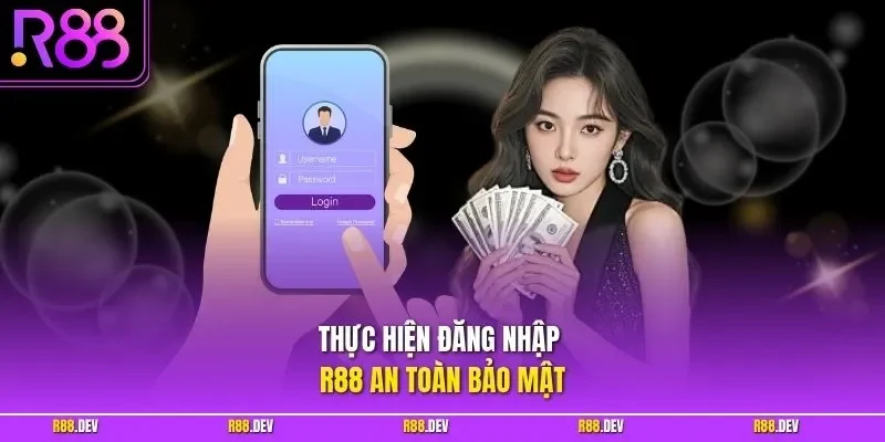 Thực hiện đăng nhập R88 an toàn bảo mật