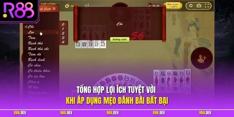 Tổng hợp lợi ích tuyệt vời khi áp dụng mẹo đánh bài bất bại